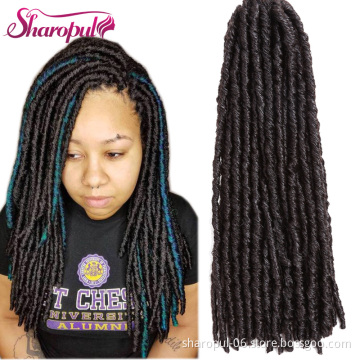 20inch Soft Dreadlocks Crochet Braids Jumbo Dread Hairstyle Ombre Synthetic Faux Locs Braiding Hair Extensions